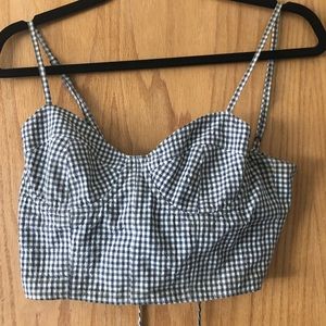 Steven Alan bustier tie crop top, size 4